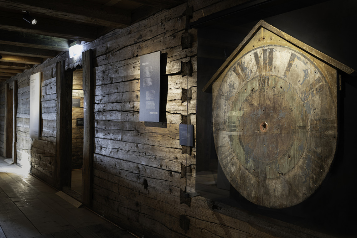 Historical clock in the first floor of the museum