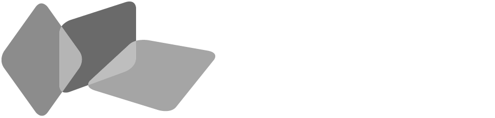 Text-image logo of the State Office for the Non-State Museums of Bavaria (image logo consists of dynamically fanned out, three-leafed, partially overlapping diamonds with rounded corners)